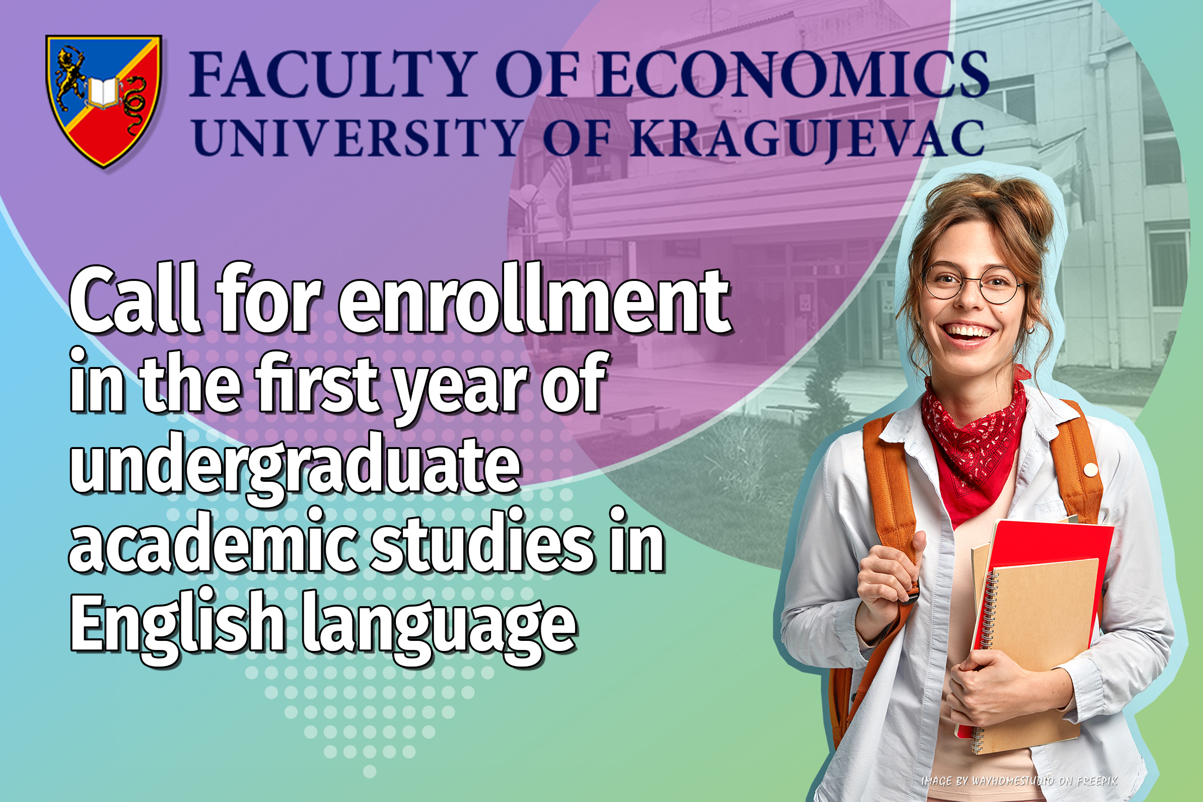 Call for enrollment in the first year of undergraduate academic studies in English language 2025